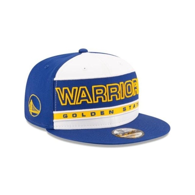 Sapca New Era Golden State Warriors NBA Stripe 9FIFTY Snapback - Albastri